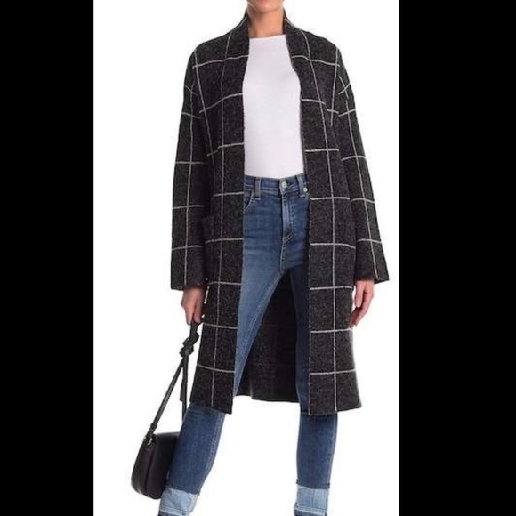 Cyrus Jackets & Blazers - Charcoal - Cyprus Window Pane Coatigan